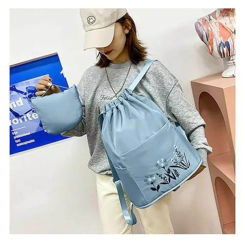 Waterproof simple foldable Flower back pack bag