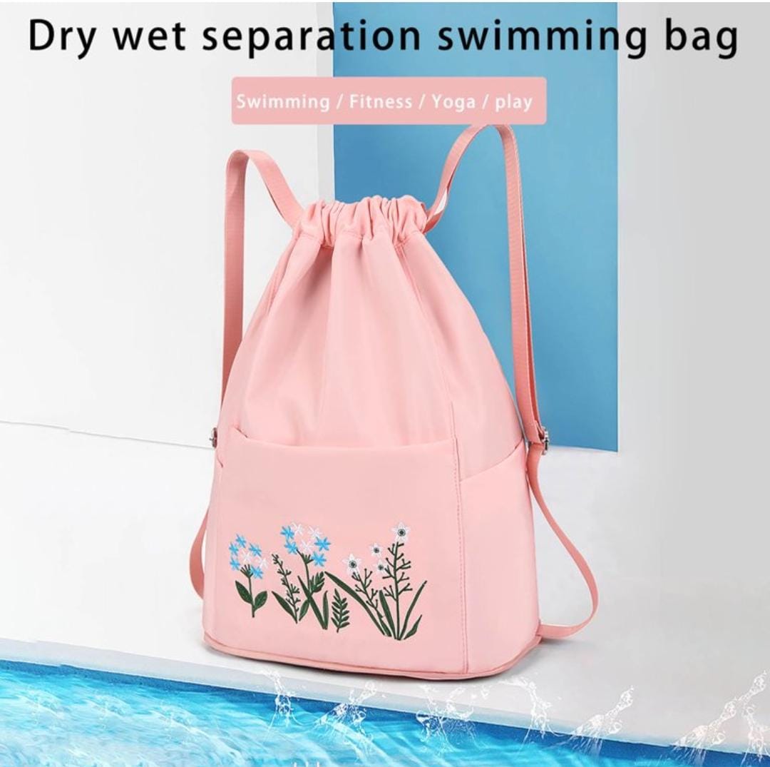 Waterproof simple foldable Flower back pack bag