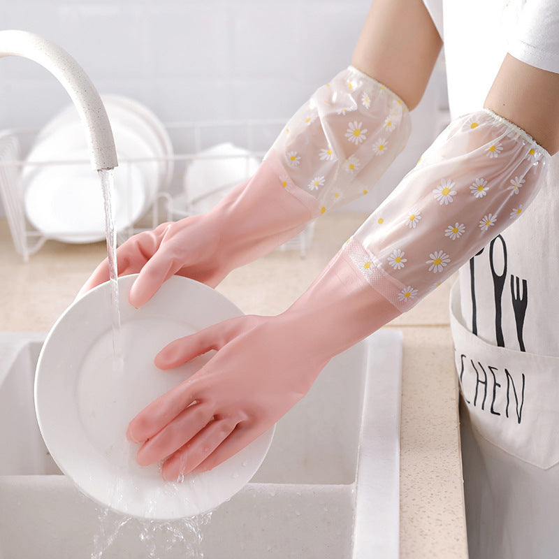 1 Pair Of Thermal Dishwashing Gloves, Thick And Durable, Waterproof Non-slip