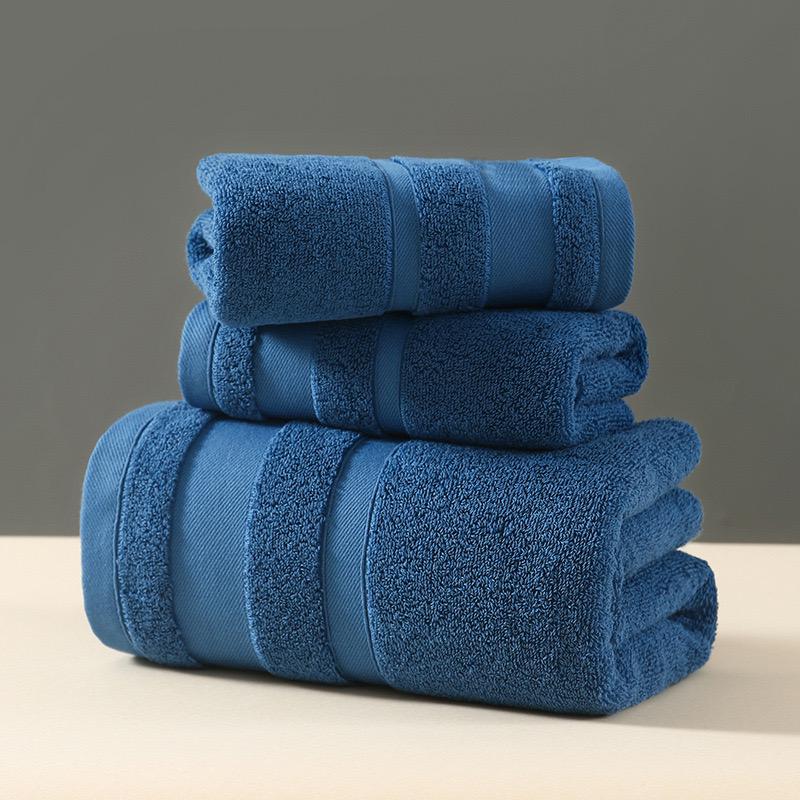 * 3pcs Combed Cotton Bath Towel Sets