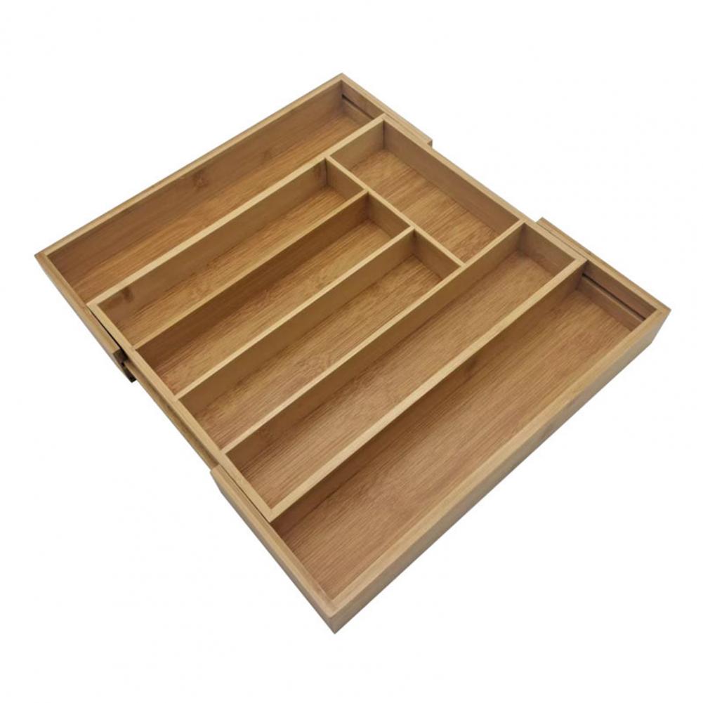 Bamboo Expandable Cutlery Tray