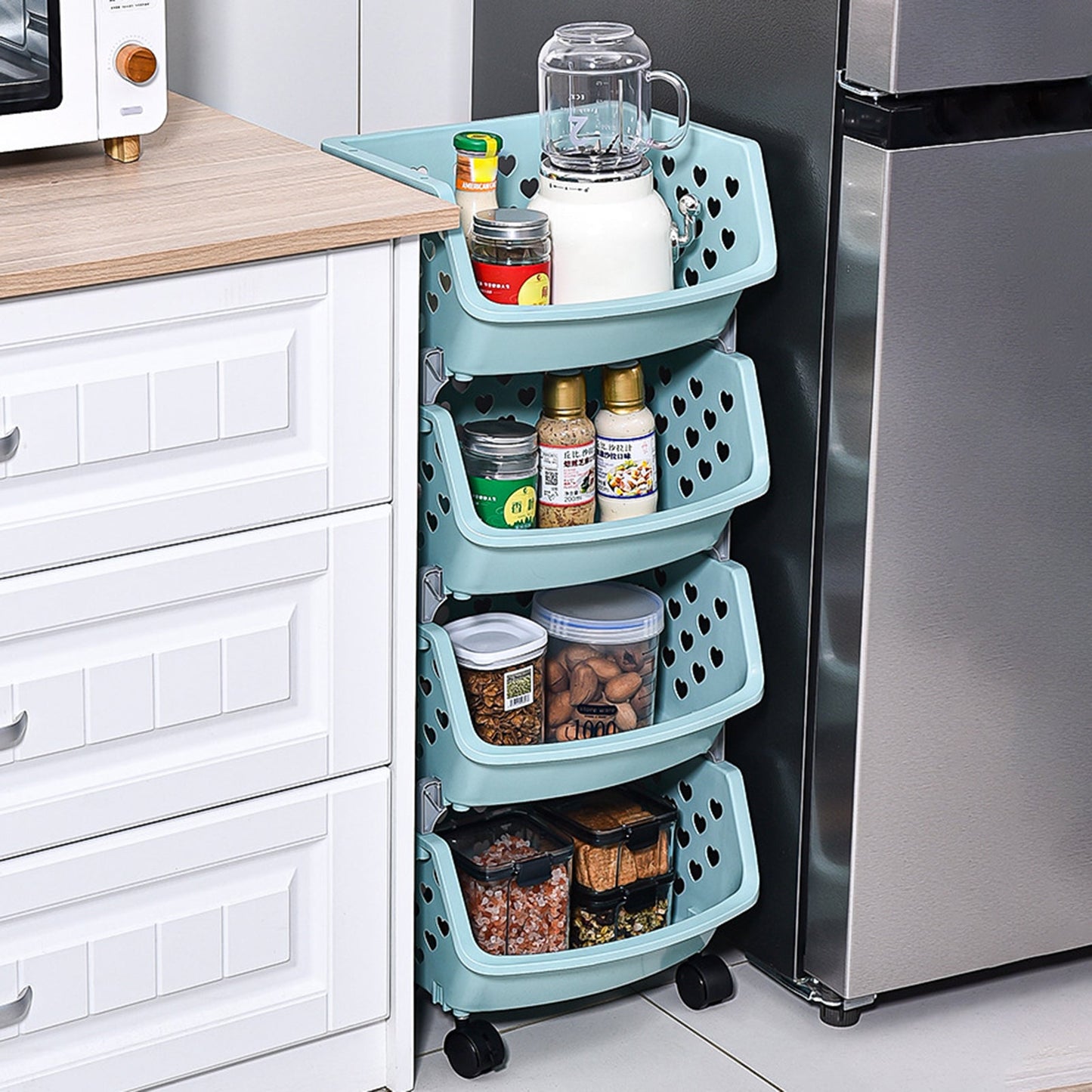 Vegetable stackable fruit rack && storage rack