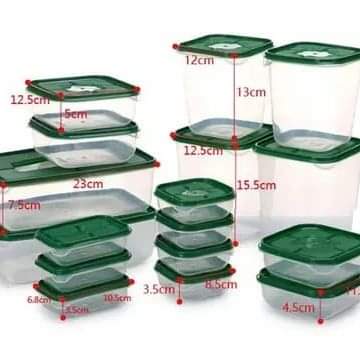 17pcs storage container (portion containers)