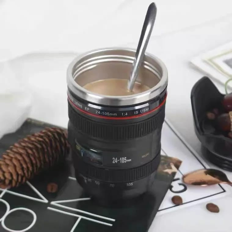 Camera Lens travel thermal Mug