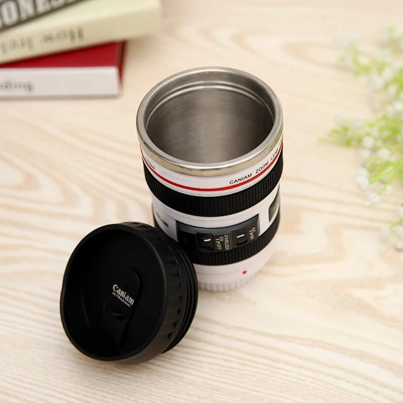 Camera Lens travel thermal Mug