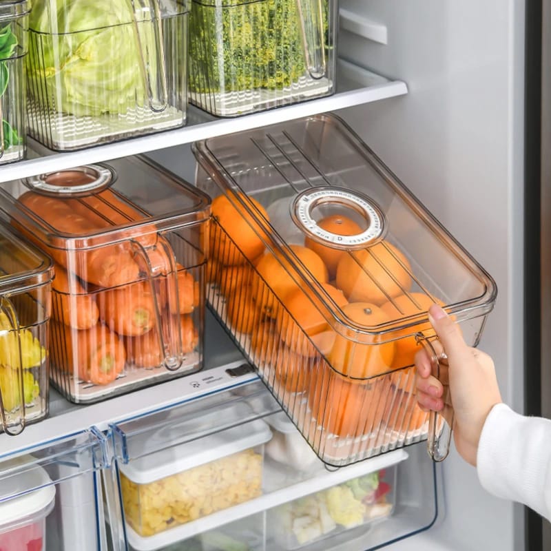 Acrylic Fridge / Pantry Organizer with timer