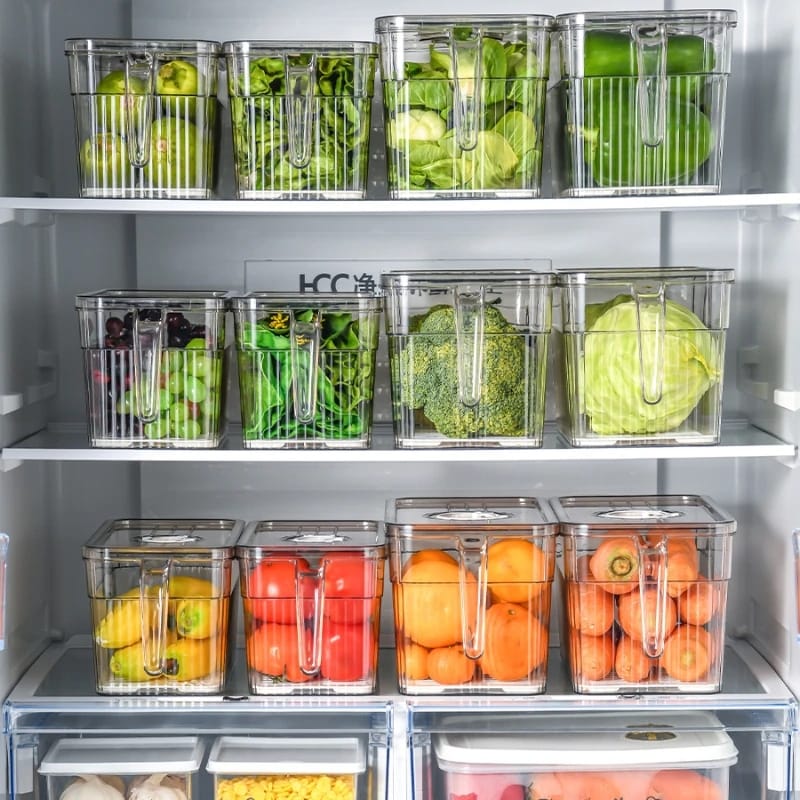 Acrylic Fridge / Pantry Organizer with timer