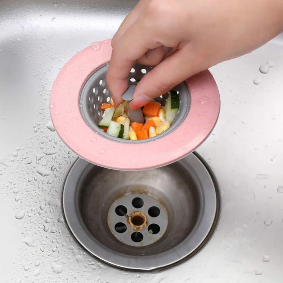 Round sink strainer