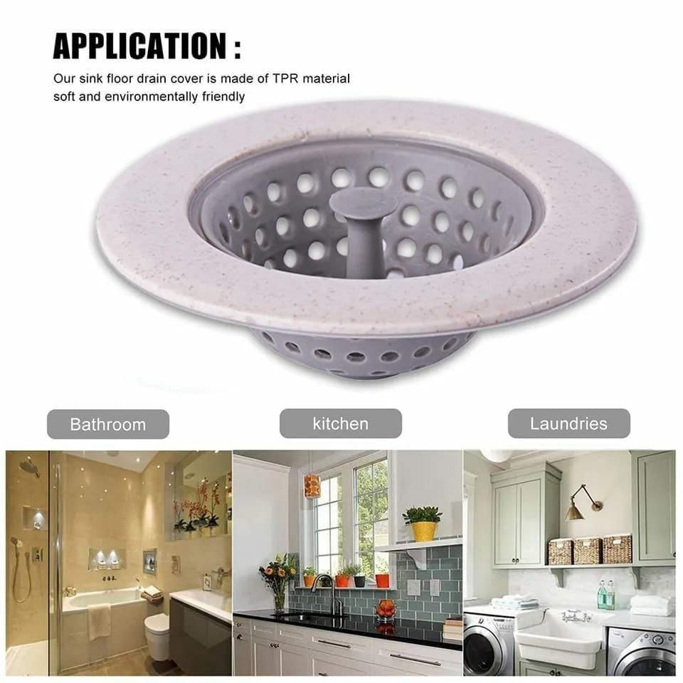 Round sink strainer