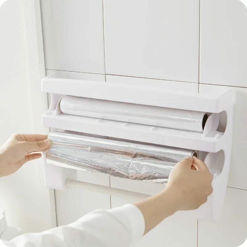 Big size Tripple paper dispenser with top shelf