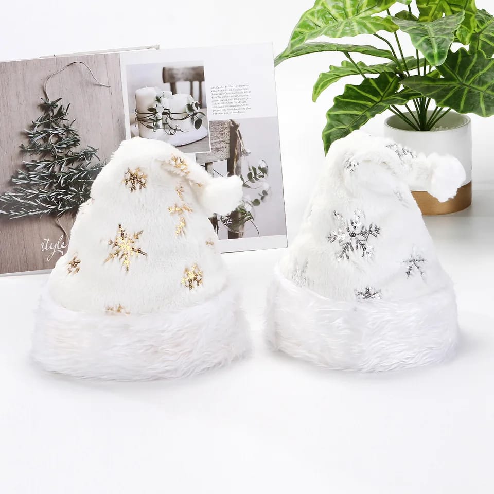 xmass  hats white