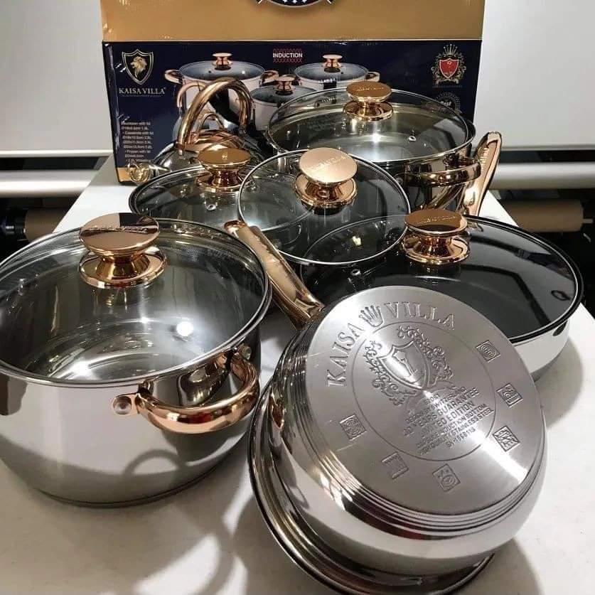 Quality 12 pcs Kaisavilla Stainless Steel Cookware set