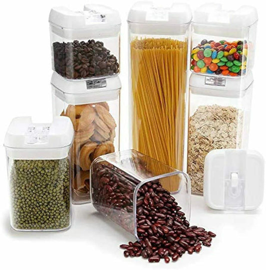 7pcs acrylic storage container