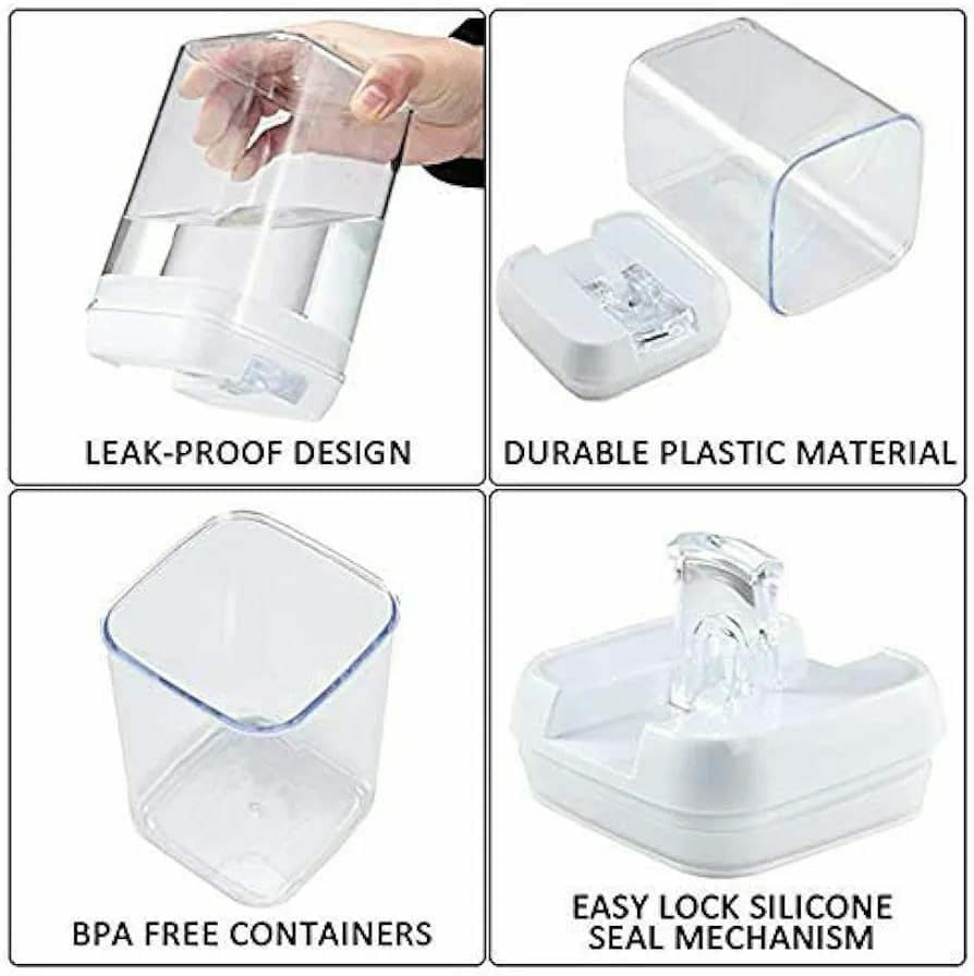 5pcs acrylic storage container