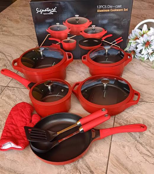 12pcs Die cast Cookware set