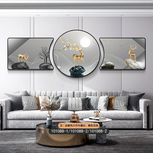 3pcs crystal wall hanging big size 30*50*2+50*50*1