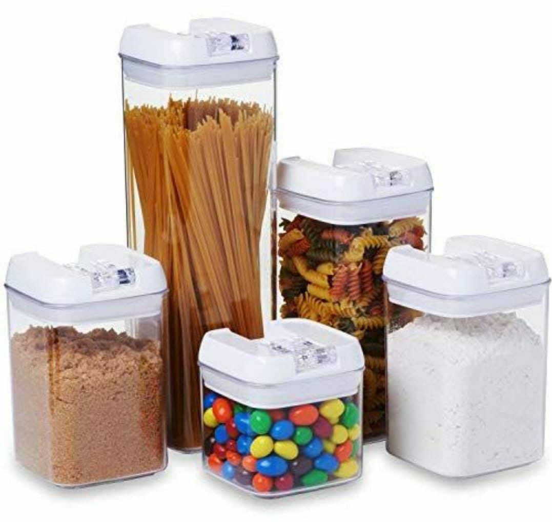 5pcs acrylic storage container