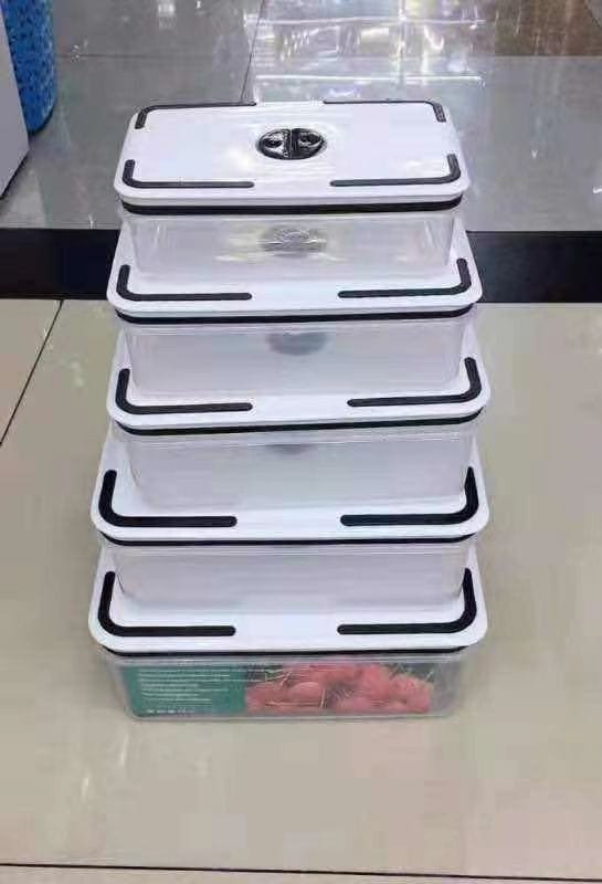 5pcs cereal containers with white lid