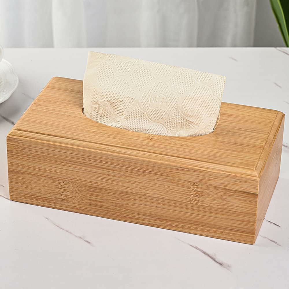 Bamboo tissue holder