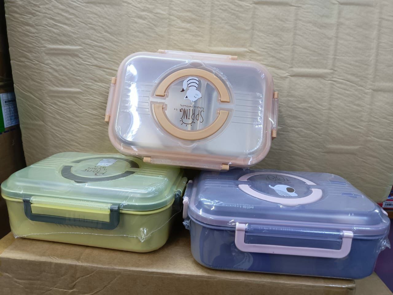 Bento lunch box with 2 compartment and soup container