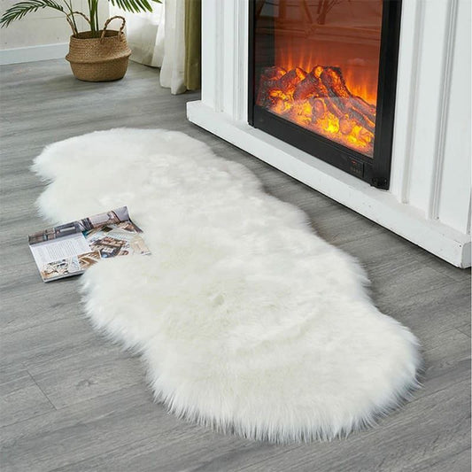 Faux fur indoor mat