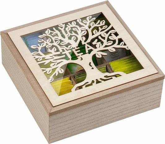 Family tree tea bag organizer