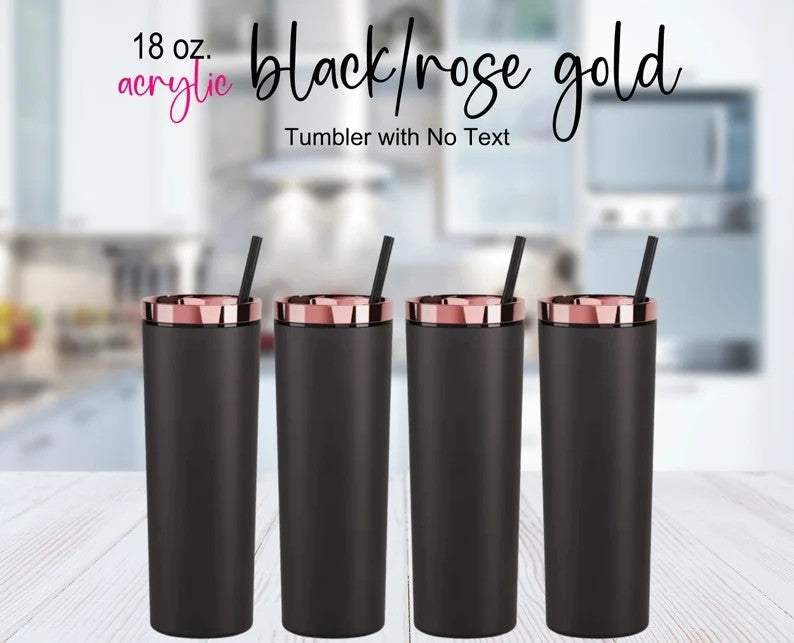 Black on Black Double inner walled thermal cup