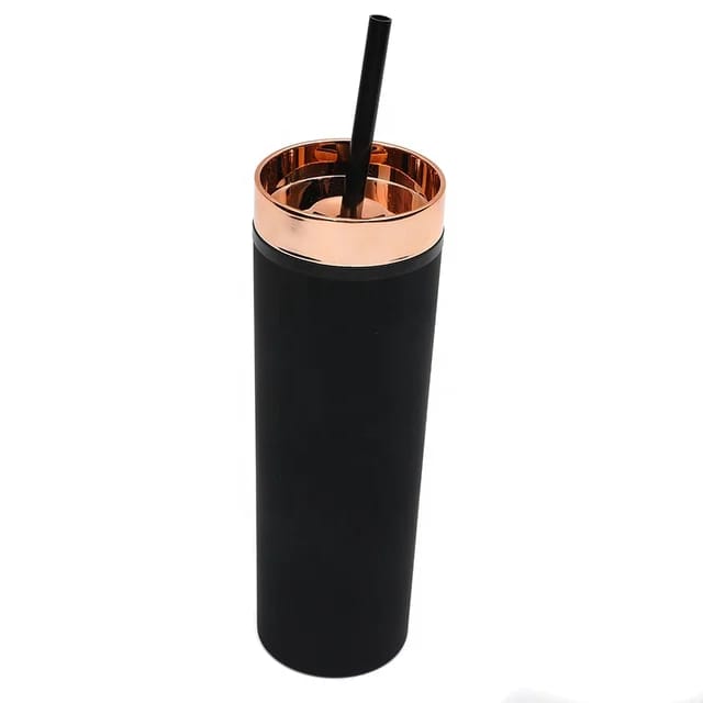 Black on Black Double inner walled thermal cup