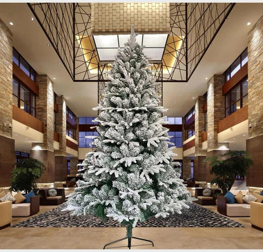 SNOW FLOCKED CHRISTMAS TREE WITH SHARP ENDINGS🎄