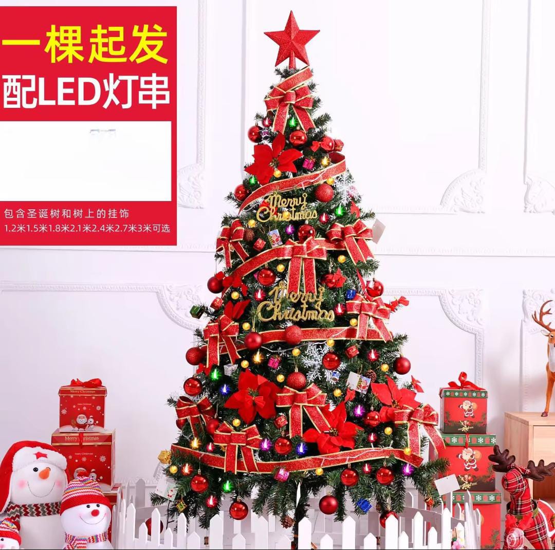 Complete Package Christmas Tree with Decor size 2.4M