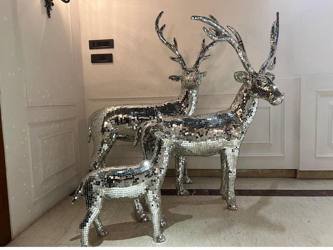 Reindeer Decorations Christmas Deer Decor Set of 2