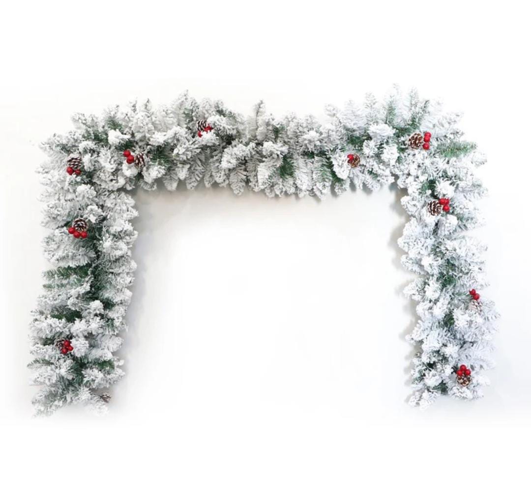 Frosted Christmas Garlands