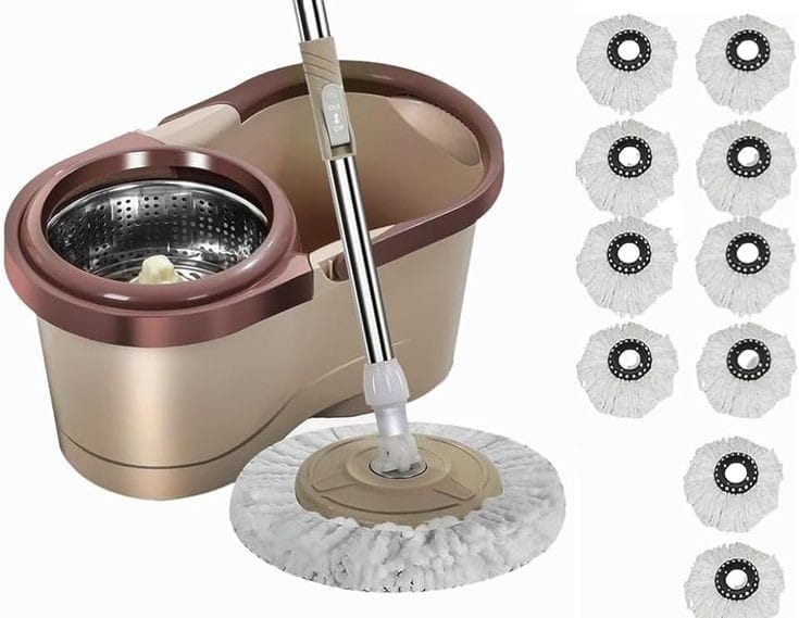 Metallic magic spin mop