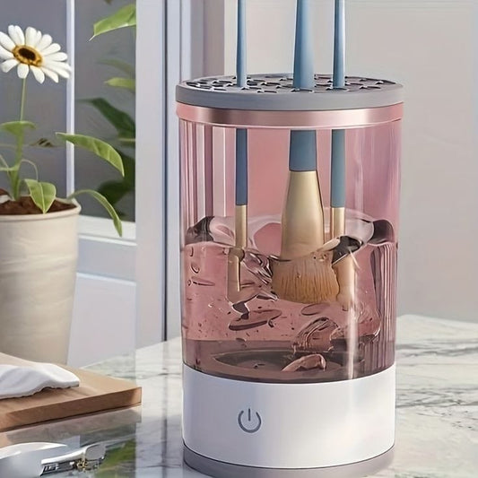 Automatic electric makeup brush cleaner