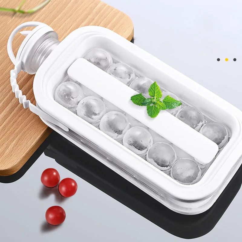 Portable 2 In 1 Kitchen Pop Ice Ball Maker With Lid