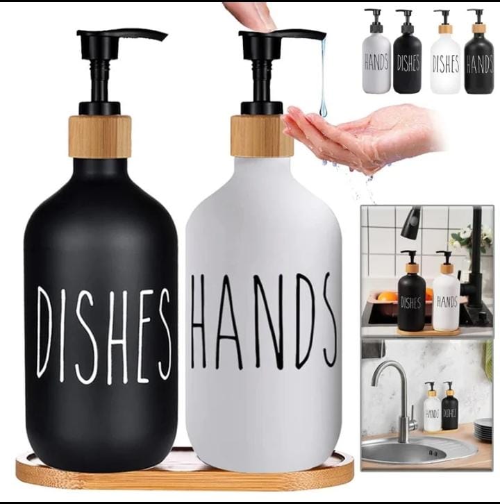 2pcs Kitchen Sink Dish SOAP//LOTION Dispenser