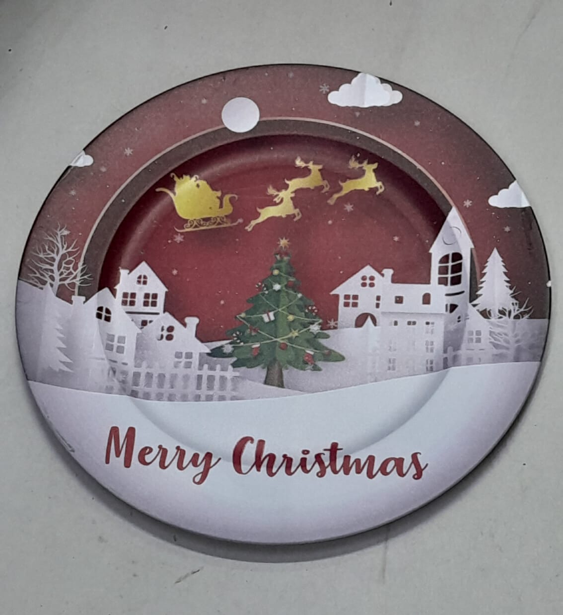 Classy Christmas Charger Plates 2pcs set