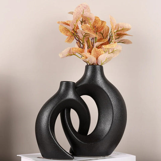 2 in 1   NORDIC DOUGHNUT VASE