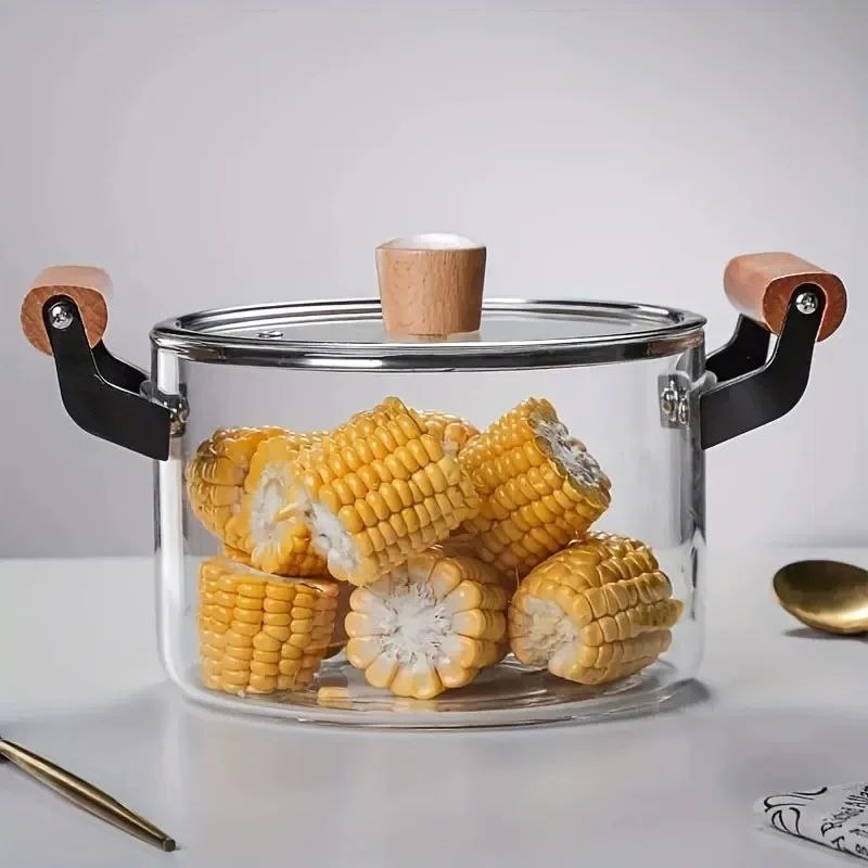 Glass Heat resistant cooking pot