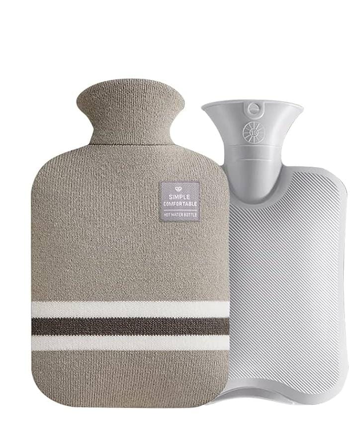 Cloth covered hot water bottle bag