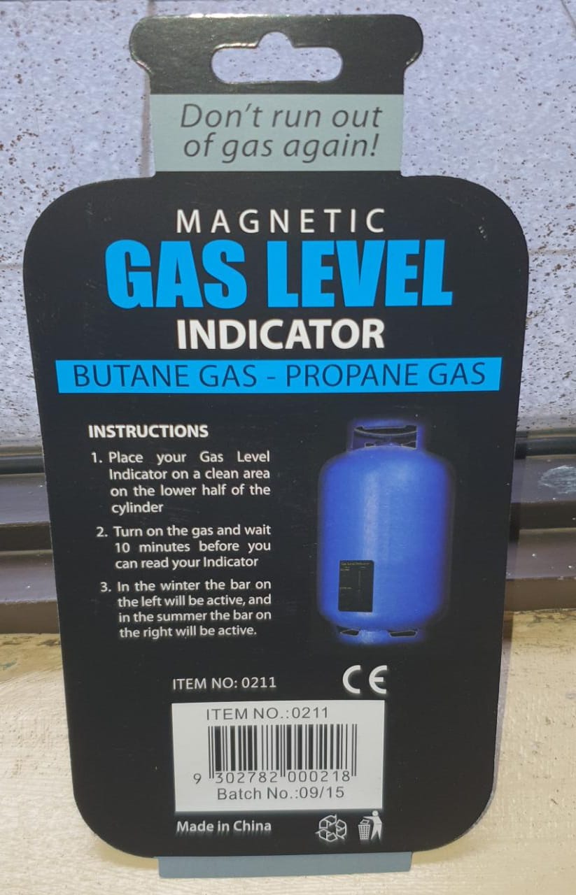 Gas level  indicator