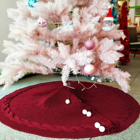 Christmas Knitted Tree Skirt Knitted