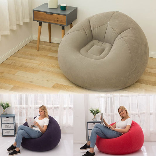 Large Lazy Inflatable sofa Seat / Inflatable Bean Bag with Free manual Pump