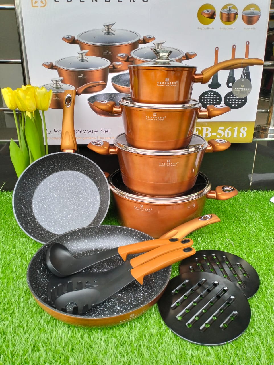 15pcs Edenburg cookware set