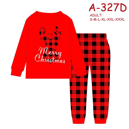 Christmas pyjamas outfit for both Adults &kids pyjamas set(top+pant)