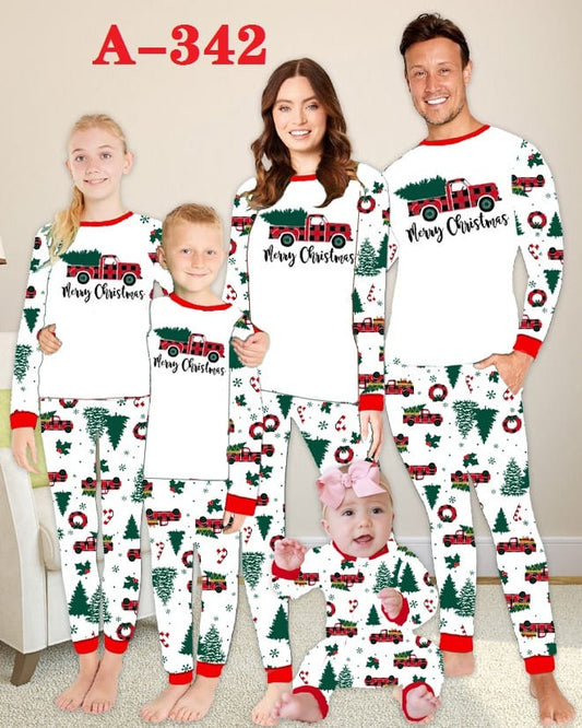 Christmas pyjamas outfit for both Adults &kids pyjamas set(top+pant)