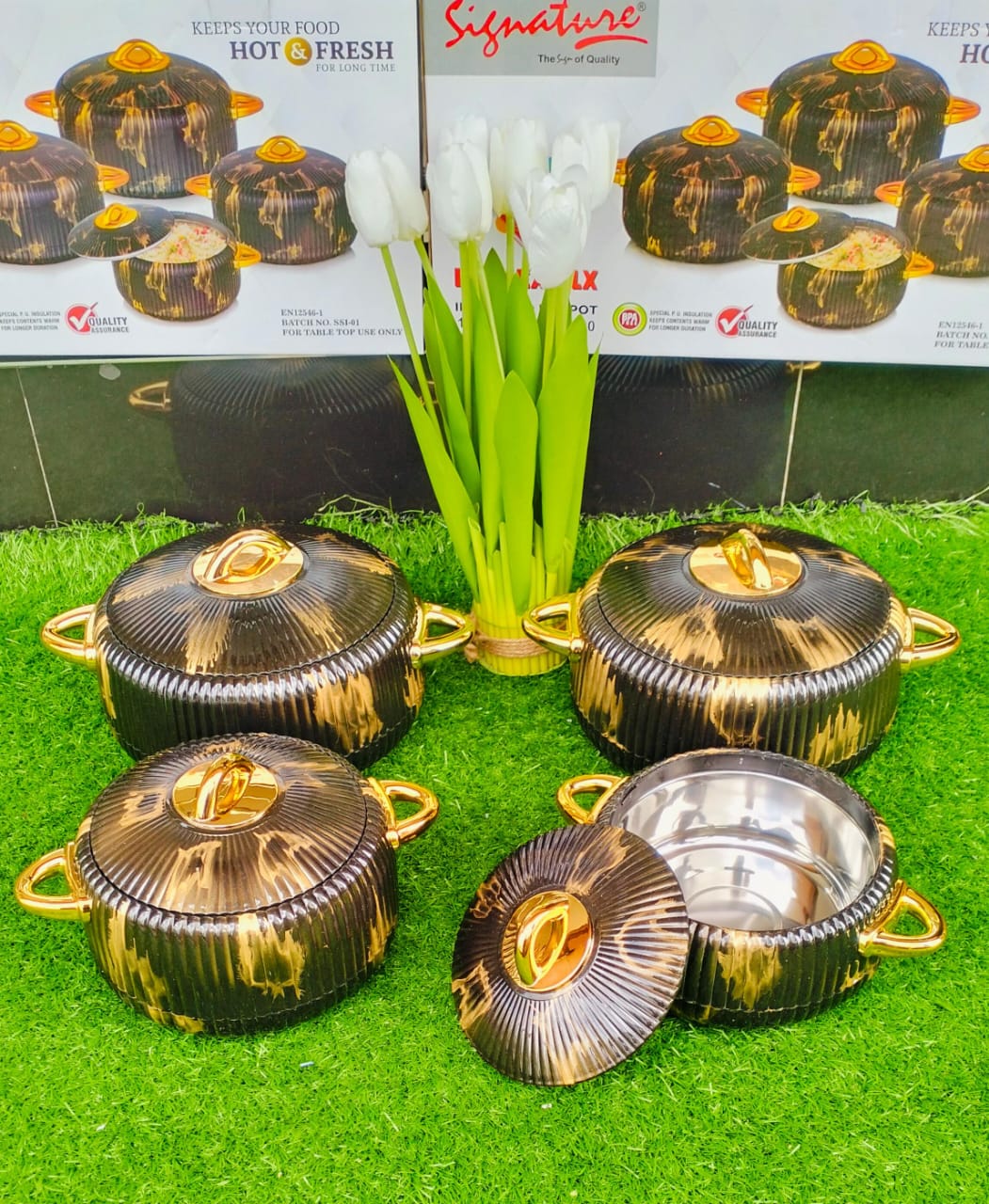 4pcs Insulated  Hotpots