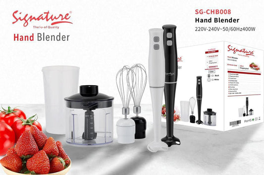 A hand blender