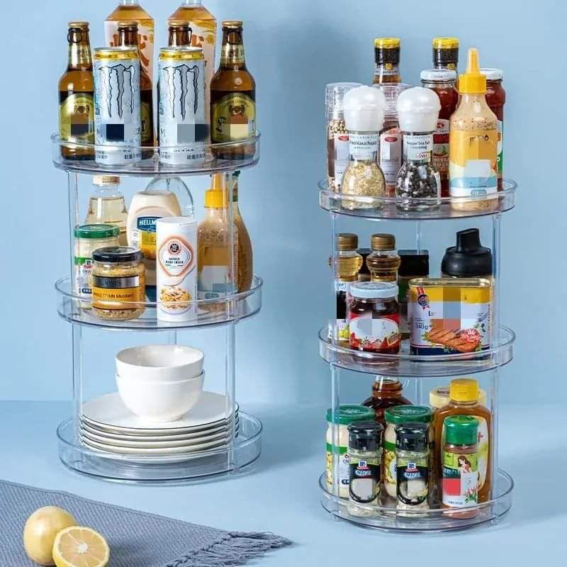 3 layer 360 Rotation Cabinet Turntable Organizer/Lazy Susan