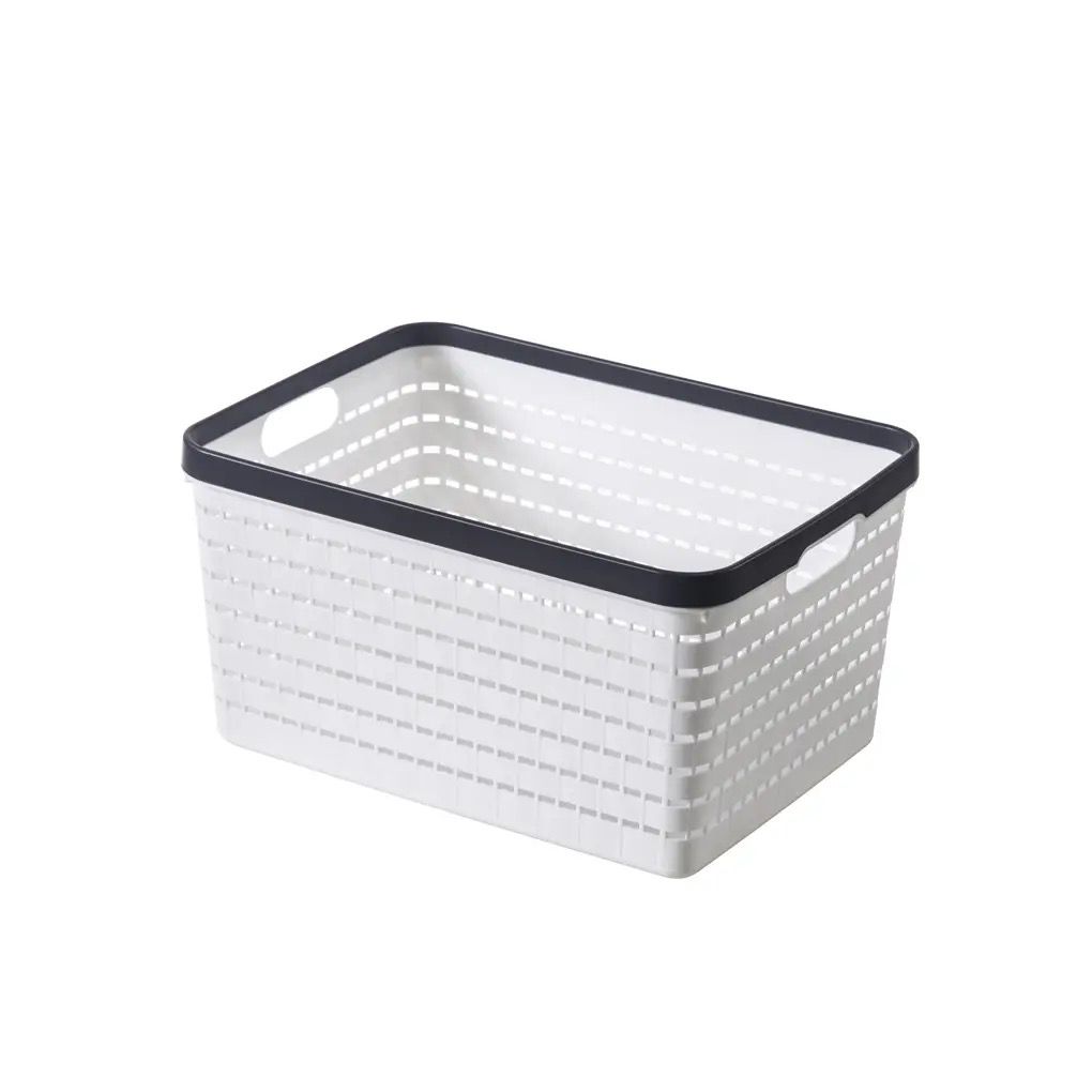 Large Plastic storage basket set of 2pcs